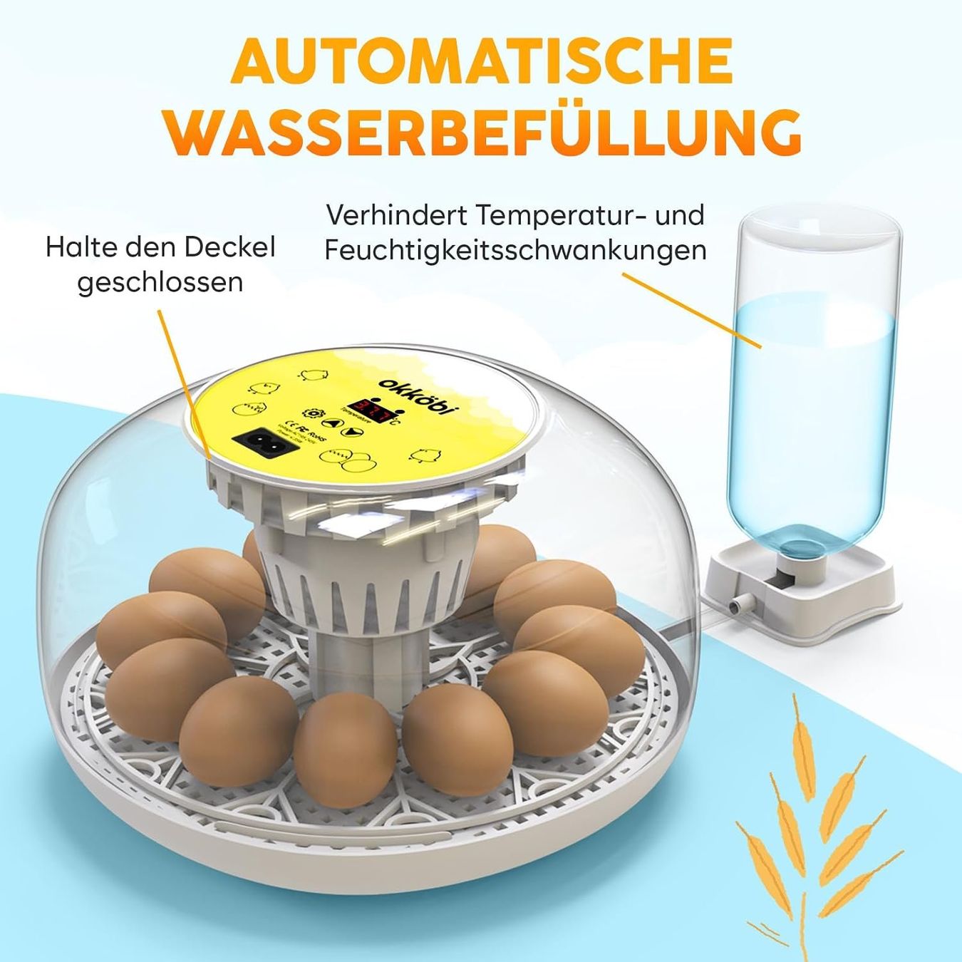 Altro in Accessori per animali: Brutautomat Vollautomatisch Eier Wenden 12-24 Eier – Nuovo e nell'imballaggio originale da Schaffhausen venduto da Gipfelgut 2
