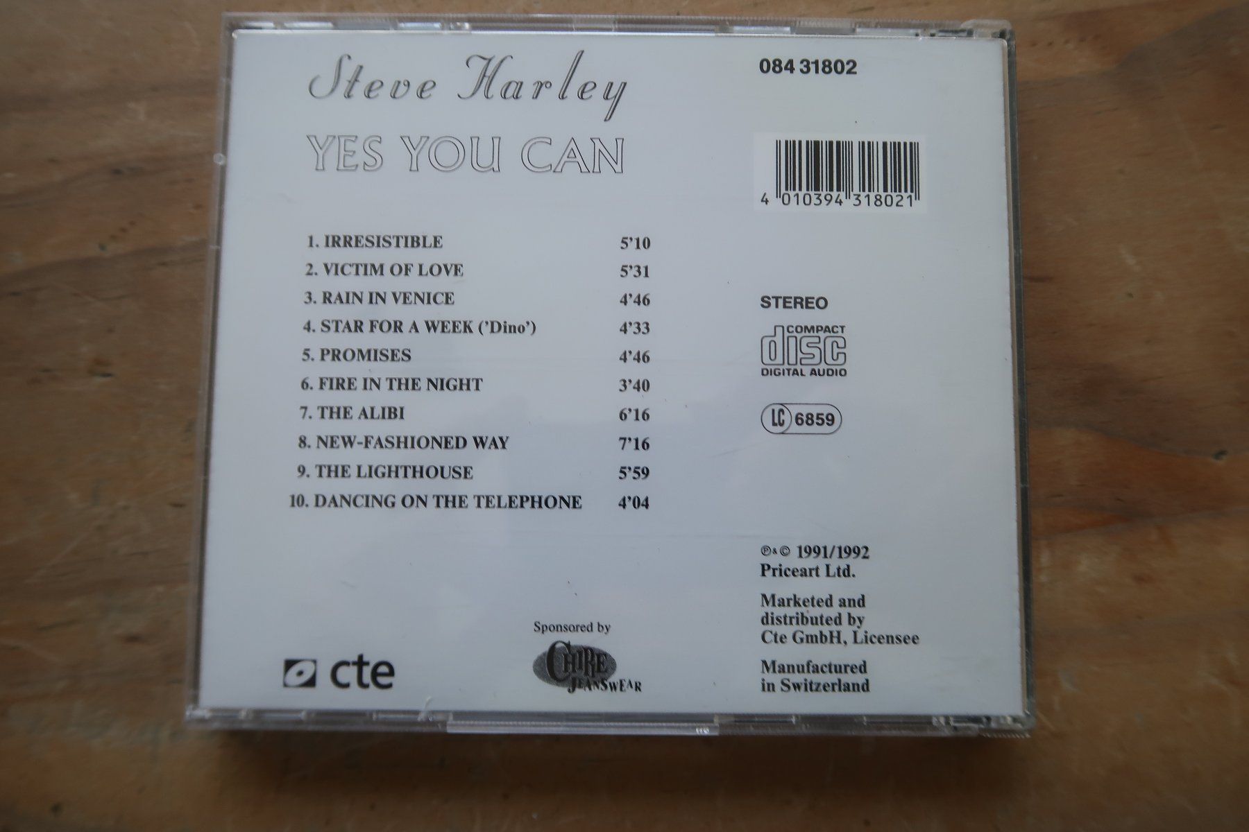 CD: STEVE HARLEY - YES YOU CAN - CD – Usato da Basel venduto da Patiscat 1