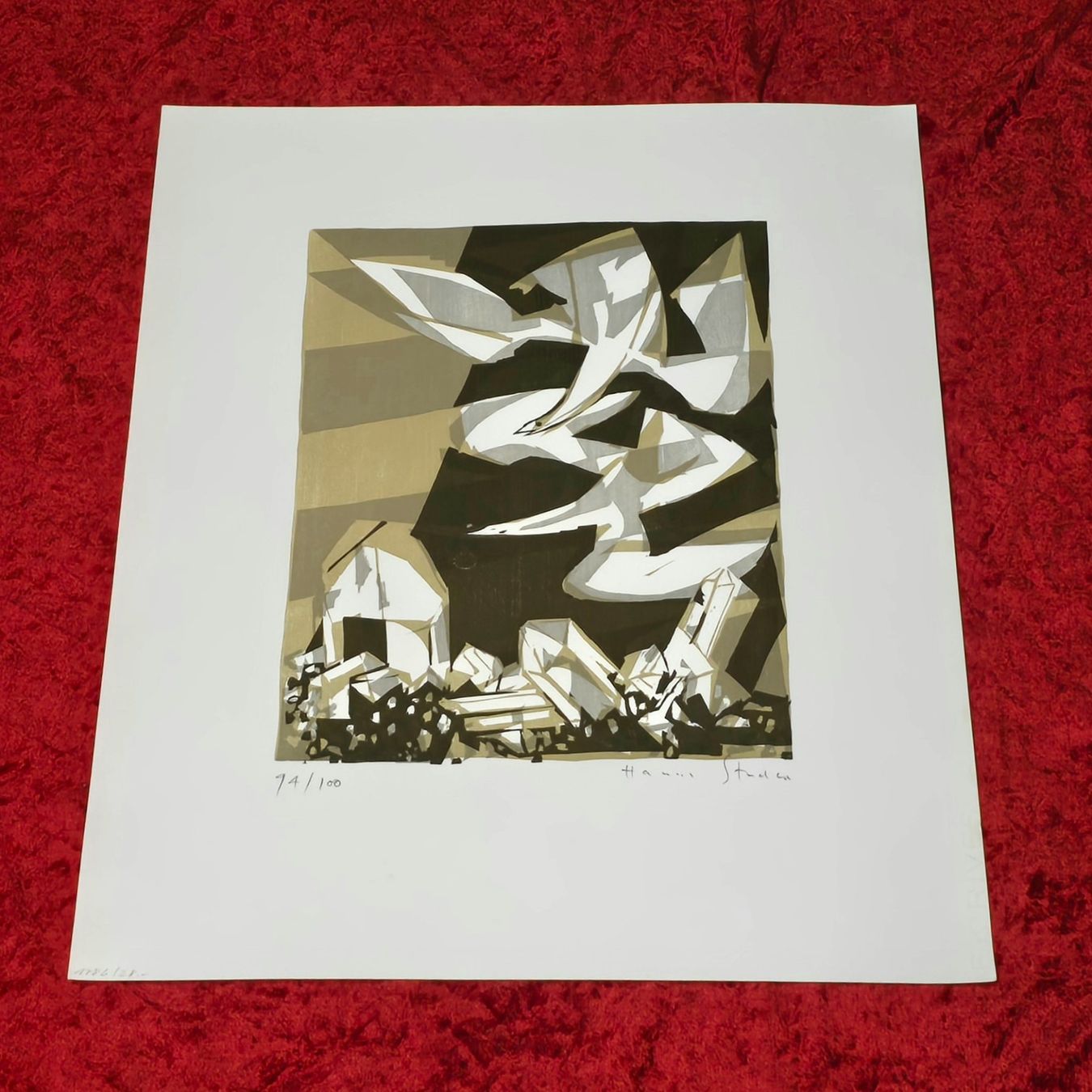 Grafica & Litografie: Hans Studer. Farblithografie. Handsigniert&nummeriert 94/100 – Usato da Reinach BL venduto da Pendling 2