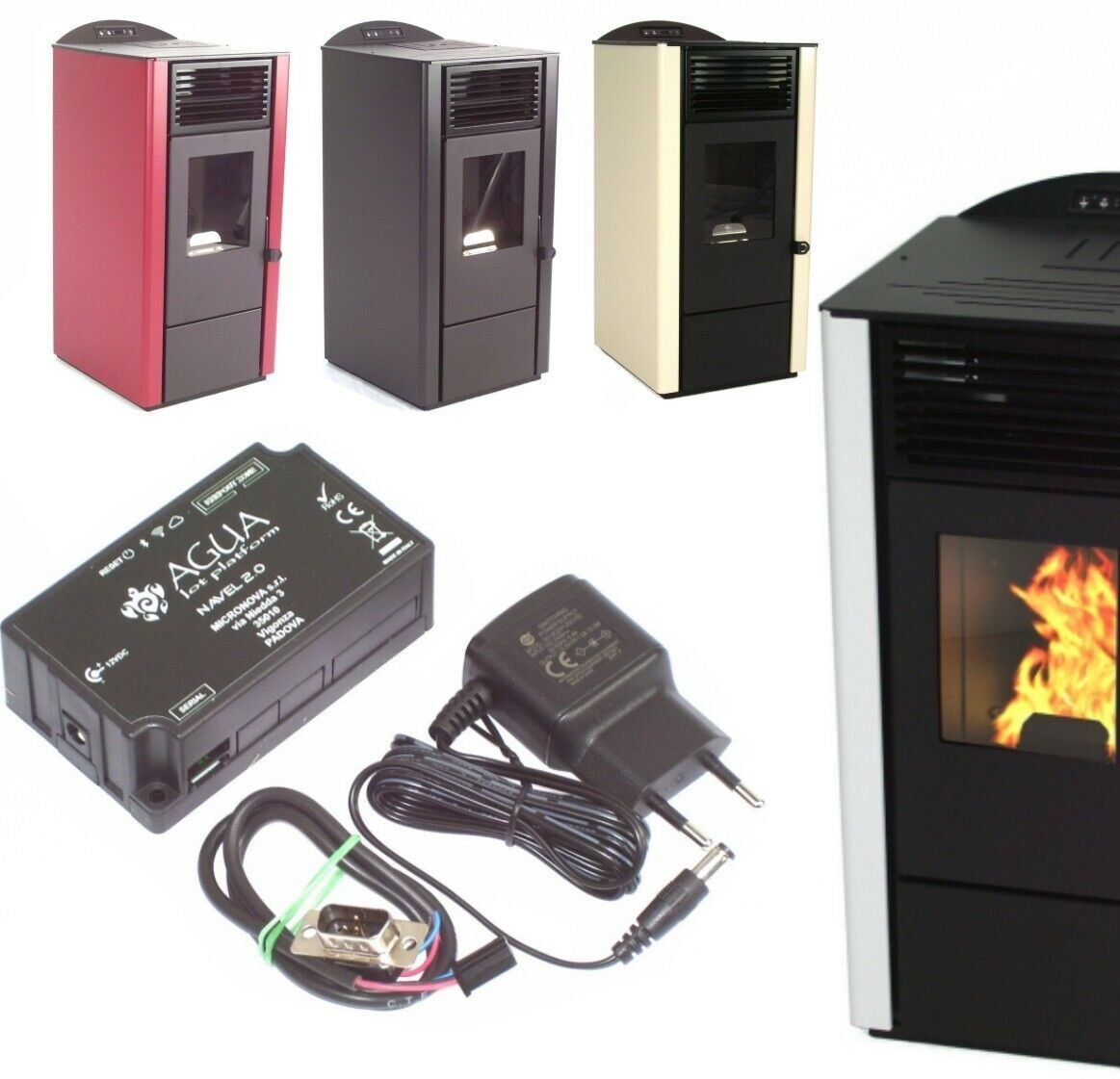 Sistema di controllo: 56305 - Wifi Controller Steuermodul Pelletofen / Kamin – Nuovo e nell'imballaggio originale da Wallenwil venduto da toesstal-vertrieb