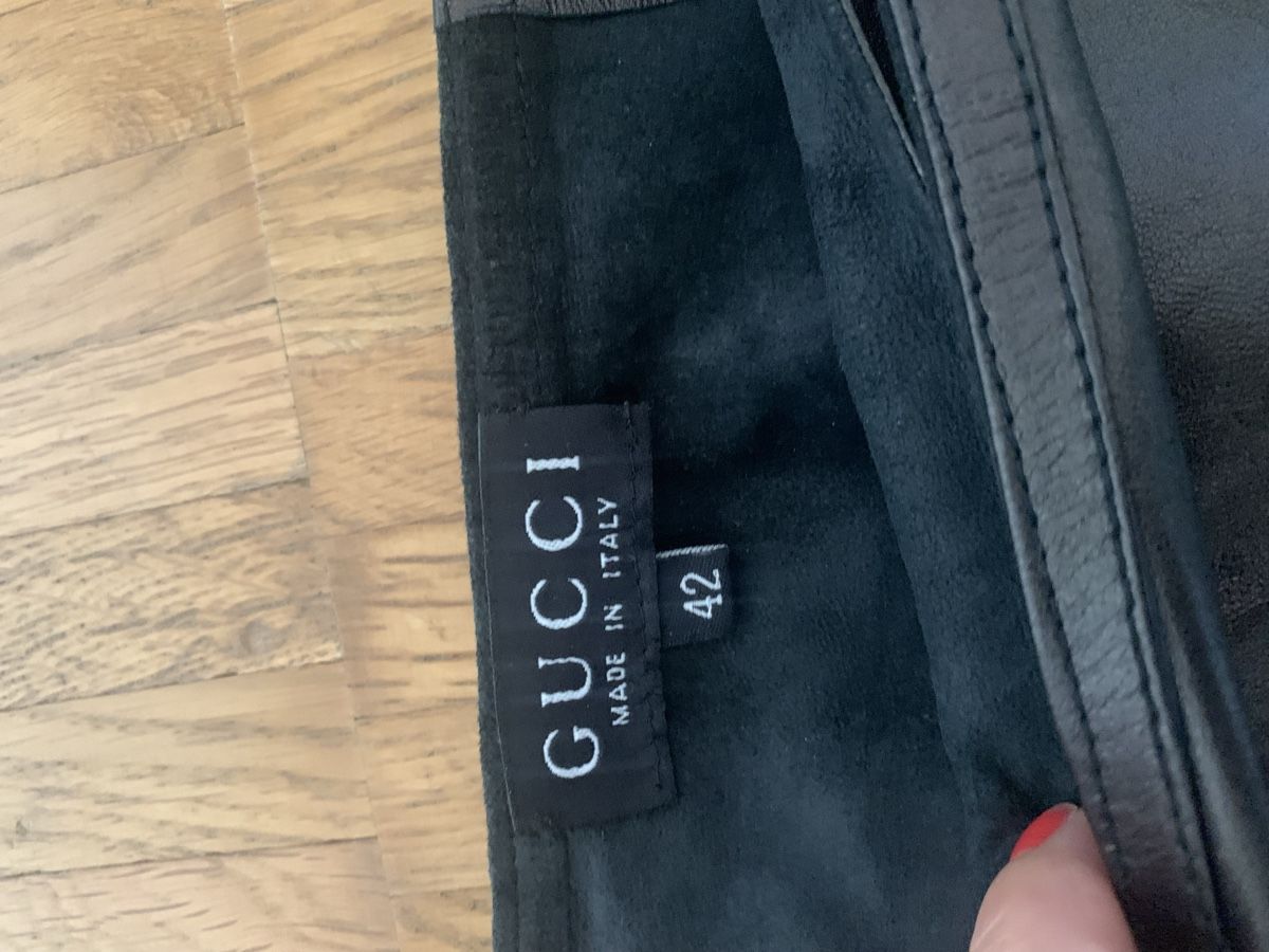 Gonne: Gucci schwarze echtleder jupe – Usato da Zürich venduto da Nikuska32 1