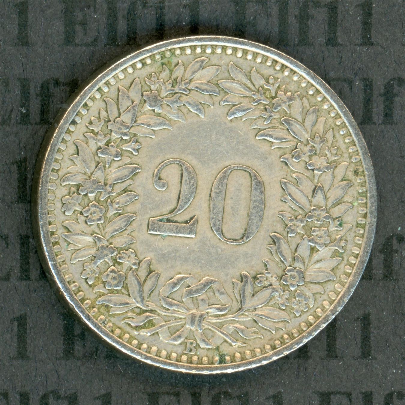 Tutti le monete: CHF___0.20 1954 -vz 20 Rappen – Usato da Widnau venduto da Elf11 1