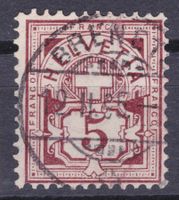 Vollstempel BRENETS (NE) auf Kreuz/Wertziffer 1895
