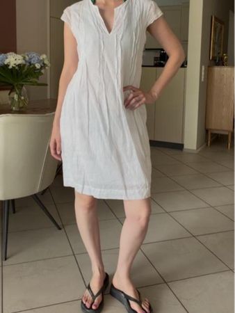Leinen Kleid Marc o Polo weiss Grösse 36 / S 