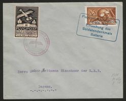 1926 : Flugbrief Basel - Zürich mit Vignette