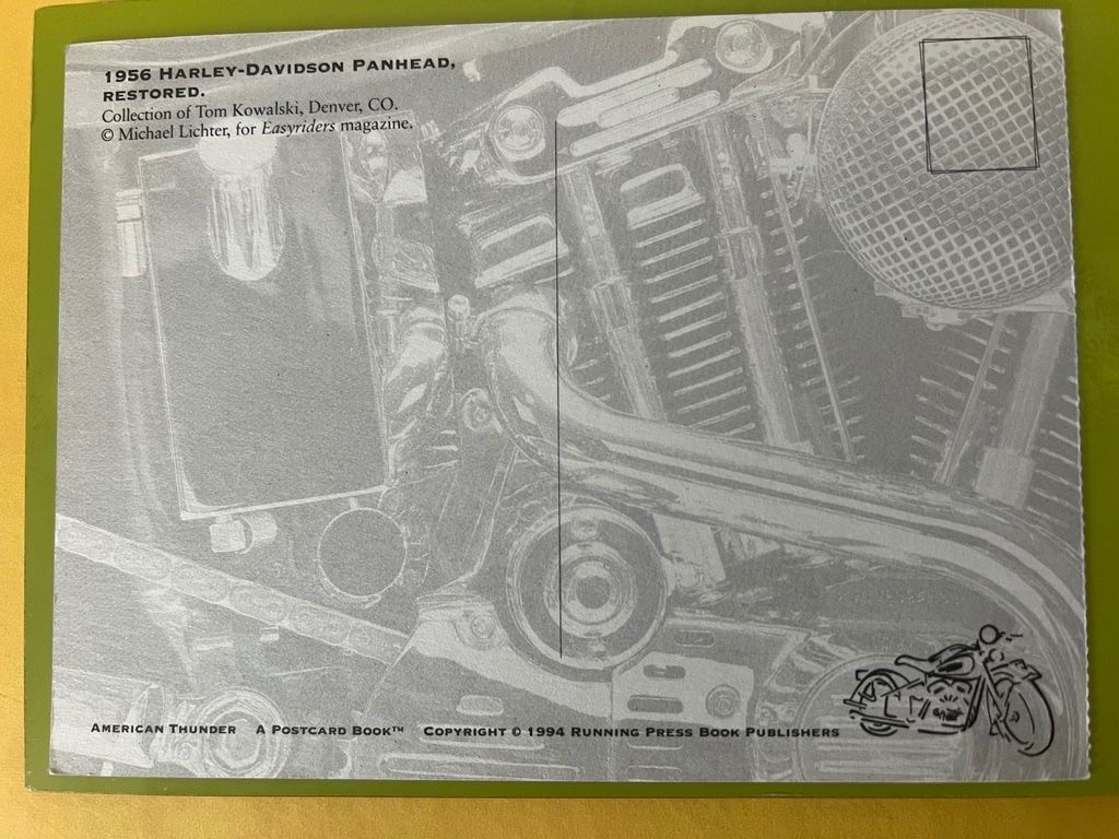 Cartoline postali: Harley-Davidson Panhead 1956 neuwertig – Usato da Steinach venduto da Momoco 1