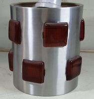 Originelle Lampe aus Aluminium, Upcycling Design Lampe(em9)