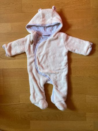 Baby Overall mit Kapuze gr 56 von mon coeur