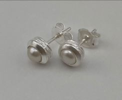 Ohrstecker Silber 925 Süsswasserperle