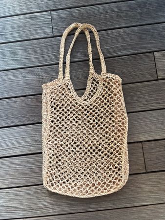 Tolle Handgewebte Strohtasche, Sommer Basttasche, Shopper