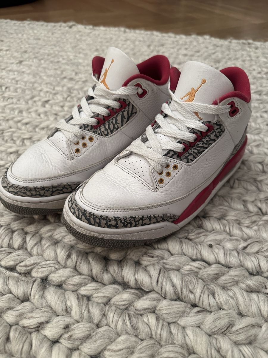 Jordan Scarpe da uomo: Jordan 3 Retro Cardinal, Gr. 40.5 – Usato da Willisau venduto da Fredy_08