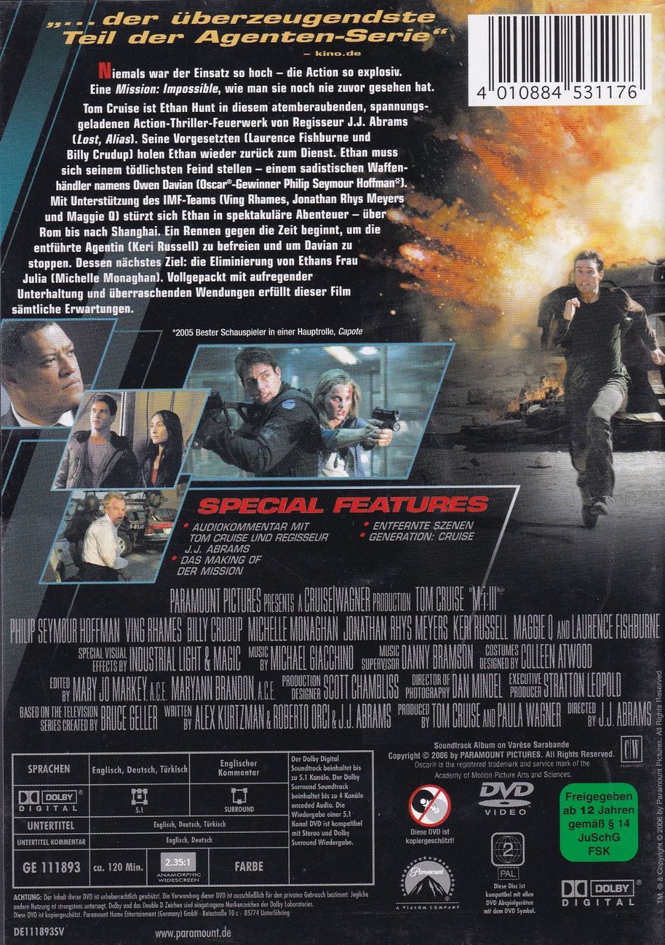Tous les DVDs: DVD ab Fr. 1.--, Mission Impossible III – D'occasion à Lausen par Mondeo10628 1