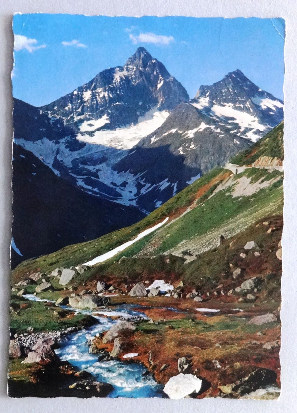 Cartoline postali: Am Sustenpass mit kleinem Sustenhorn – Difettoso da Fétigny venduto da Billy2miny