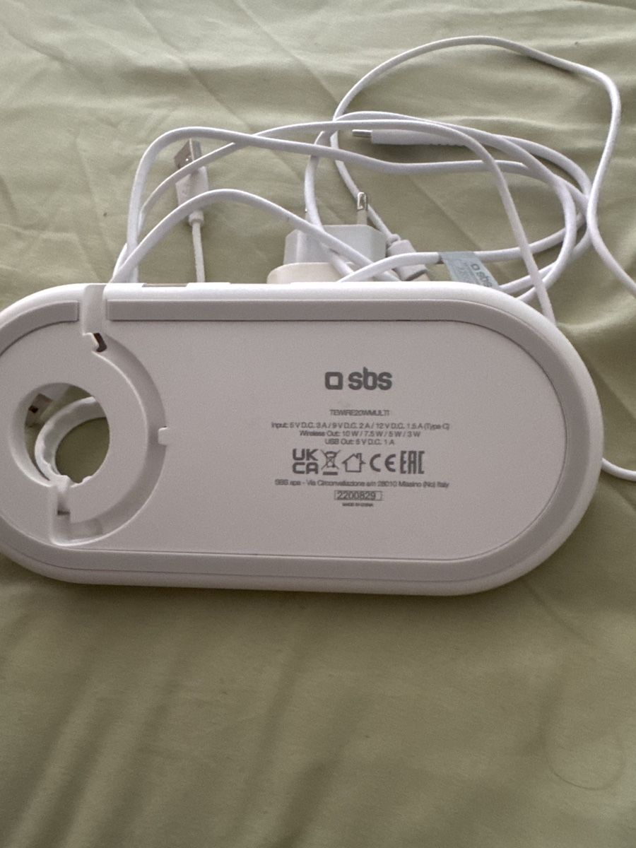 Apple Caricabatterie: SBS Wireless Charger - Ladestation fürs iPhone , Weiss – Usato da rorschach venduto da hot_qmr9 2
