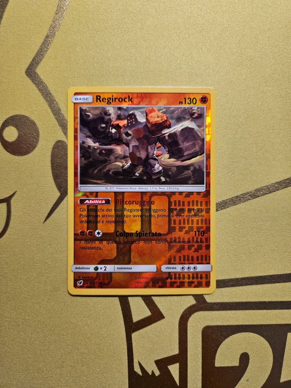 Pokémon Carte collezionabili: Crimson Invasion - Regirock – Usato da Bellinzona venduto da Pokemarco