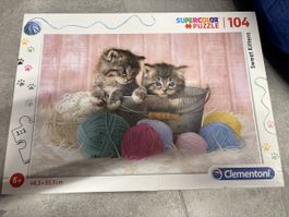 Puzzle Clementoni 104 pièces Sweet Kittens chat