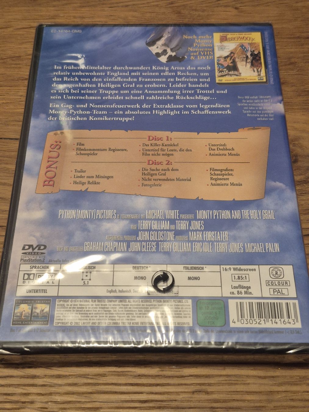 Tutti i DVDs: Monty Python - Ritter der Kokosnuss - DVD - Neu & OVP! – Nuovo e nell'imballaggio originale da Oberembrach venduto da giu_7ksd 1