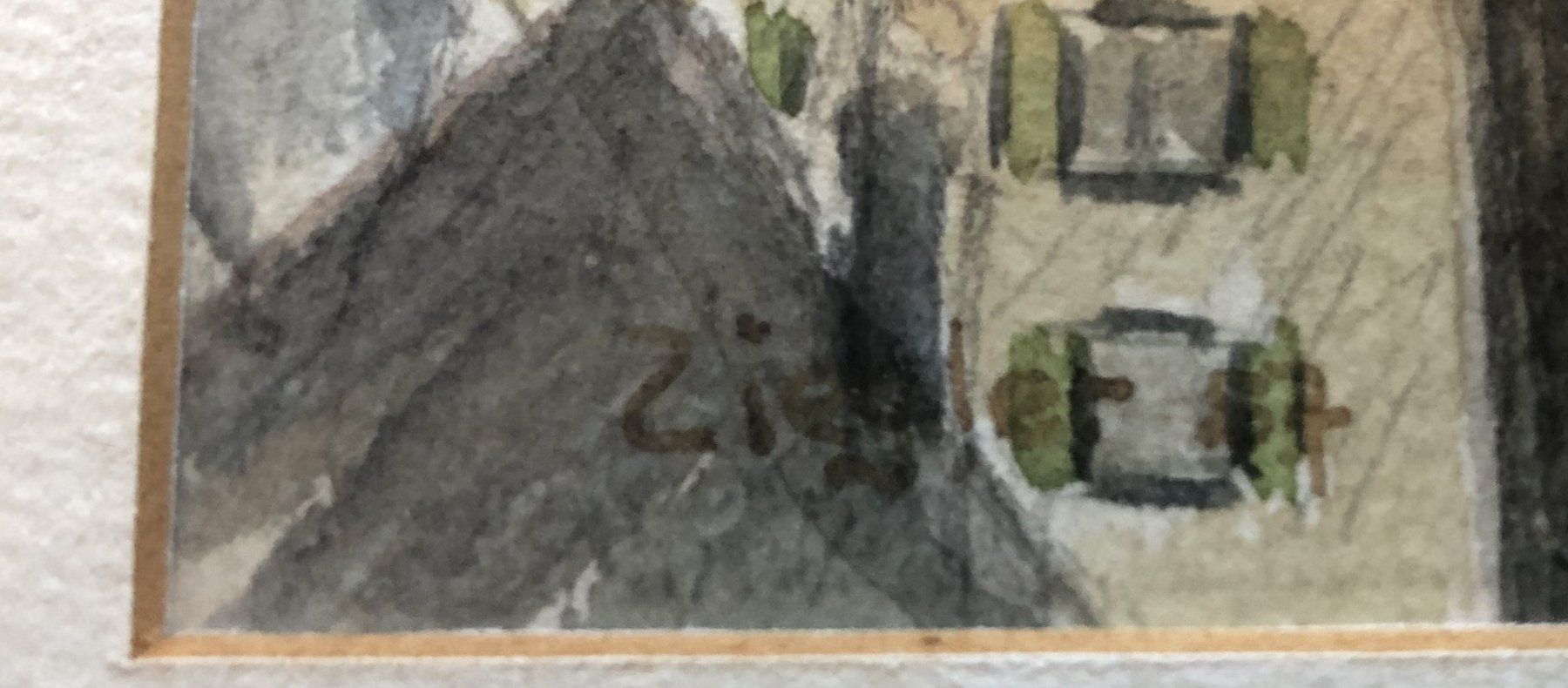 Dipinti: Gemälde - Aquarell - signiert Ziegler – Usato da Schaffhausen venduto da durruti 4