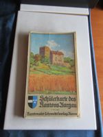 Schülerkarte des Kantons Aargau, 40er Jahre