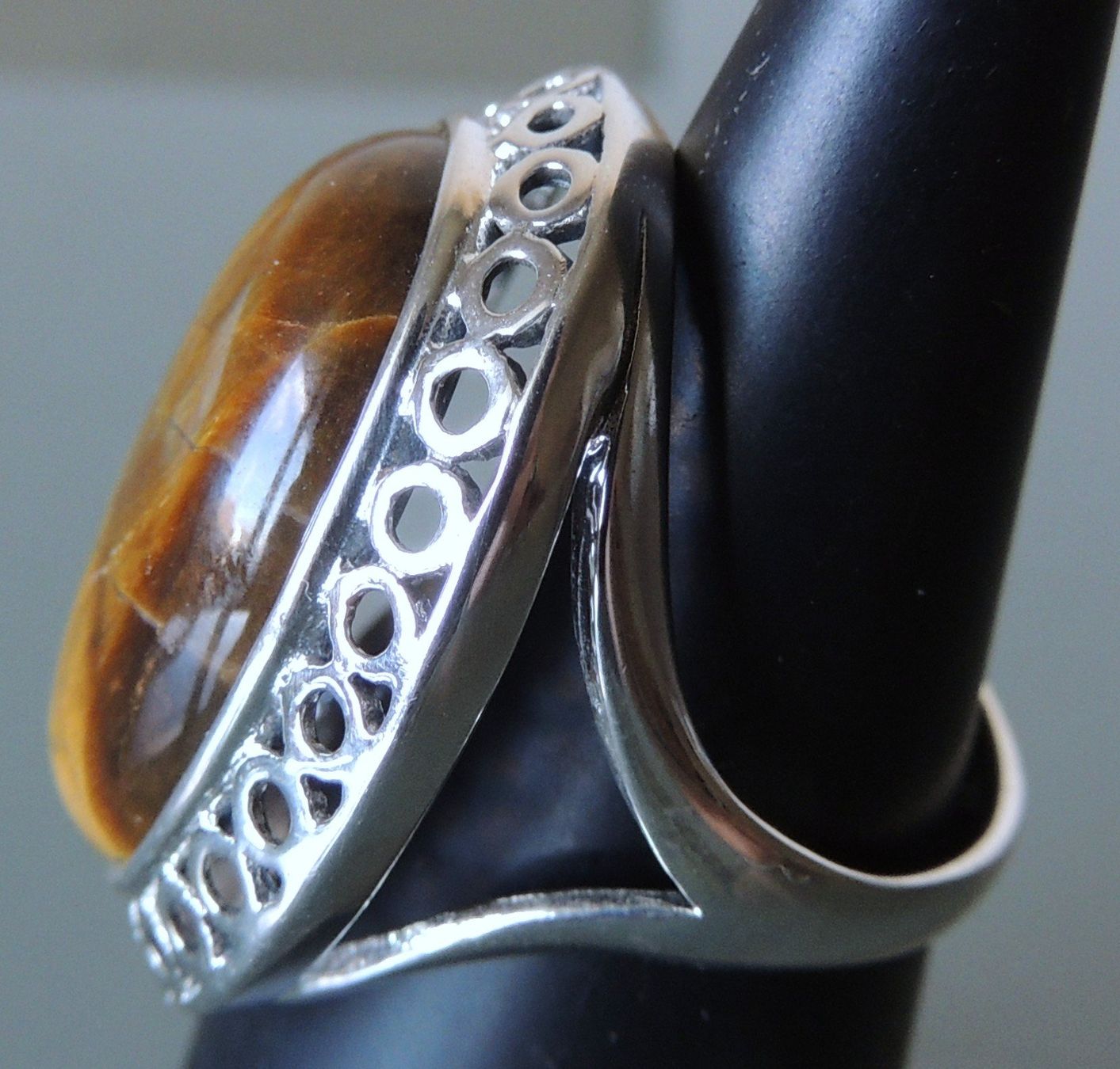 Anelli: Tigerauge Silber 925 Fingerring Gr. 57 – Nuovo e nell'imballaggio originale da Waldenburg venduto da schaller707 4
