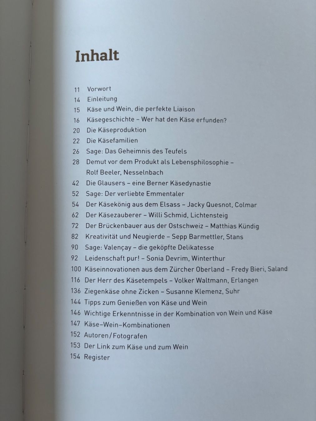 Bücher: Käse und Wein – Gebraucht aus Zürich von WWehrle 1