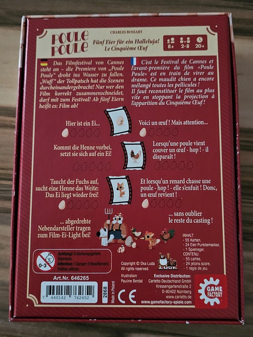 Giochi: POULE POULE// Kartenspiel – Nuovo (secondo la descrizione) da Geuensee venduto da jes_9xyk 1
