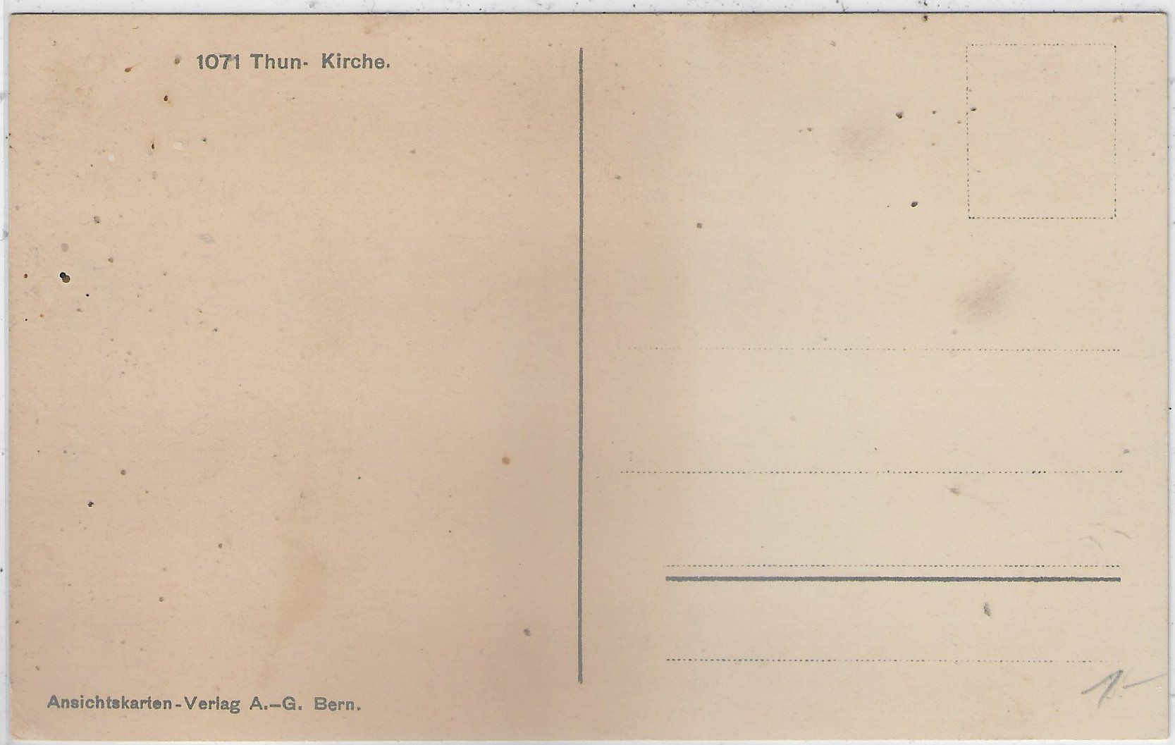 Cartoline postali: Thun  - Kirche - Litho – Usato da Ettingen venduto da Kartenplanet 1