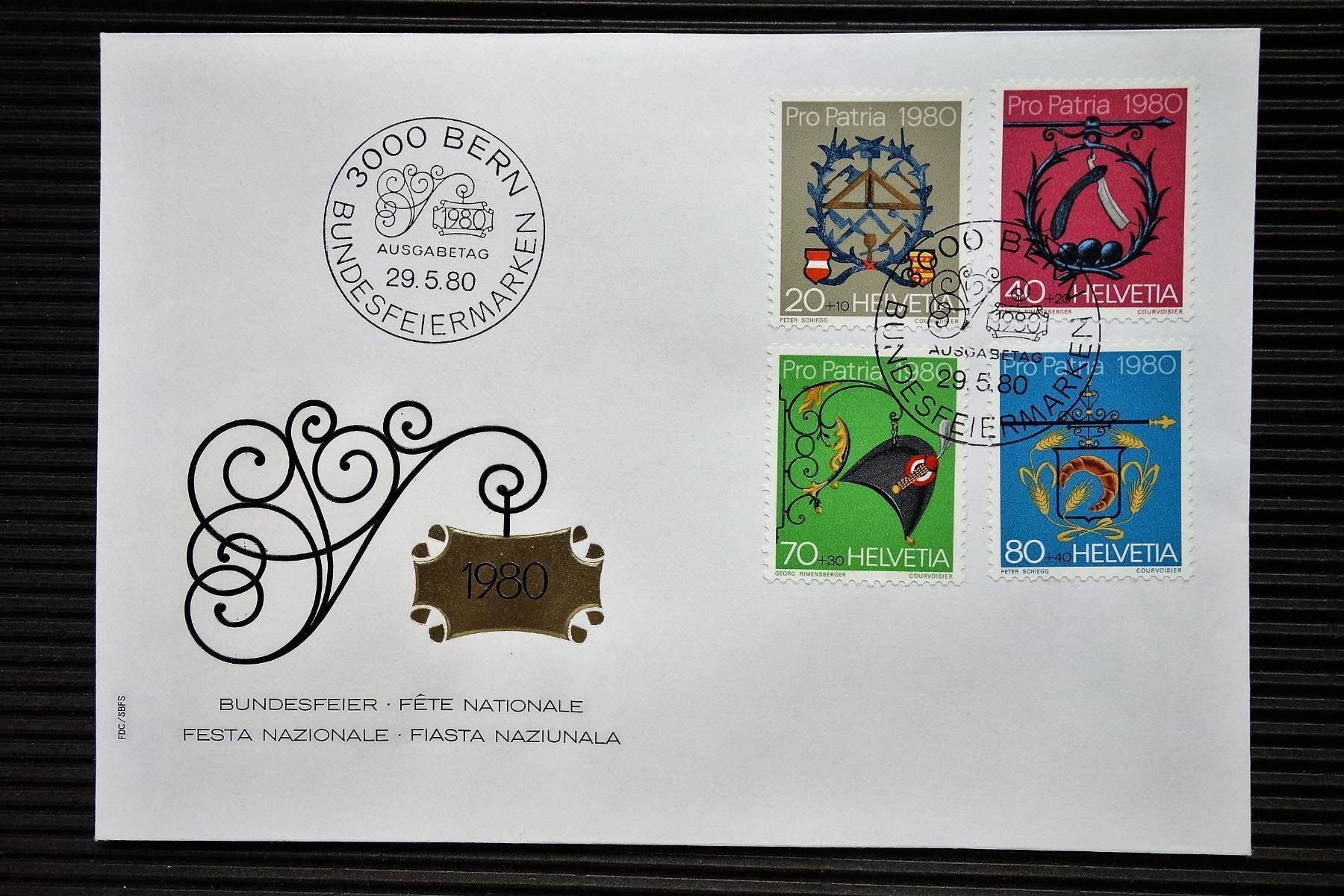 Tutti i francobolli: 1980 FDC Handwerkerschilder – Nuovo (secondo la descrizione) da Mettmenstetten venduto da Sutasso