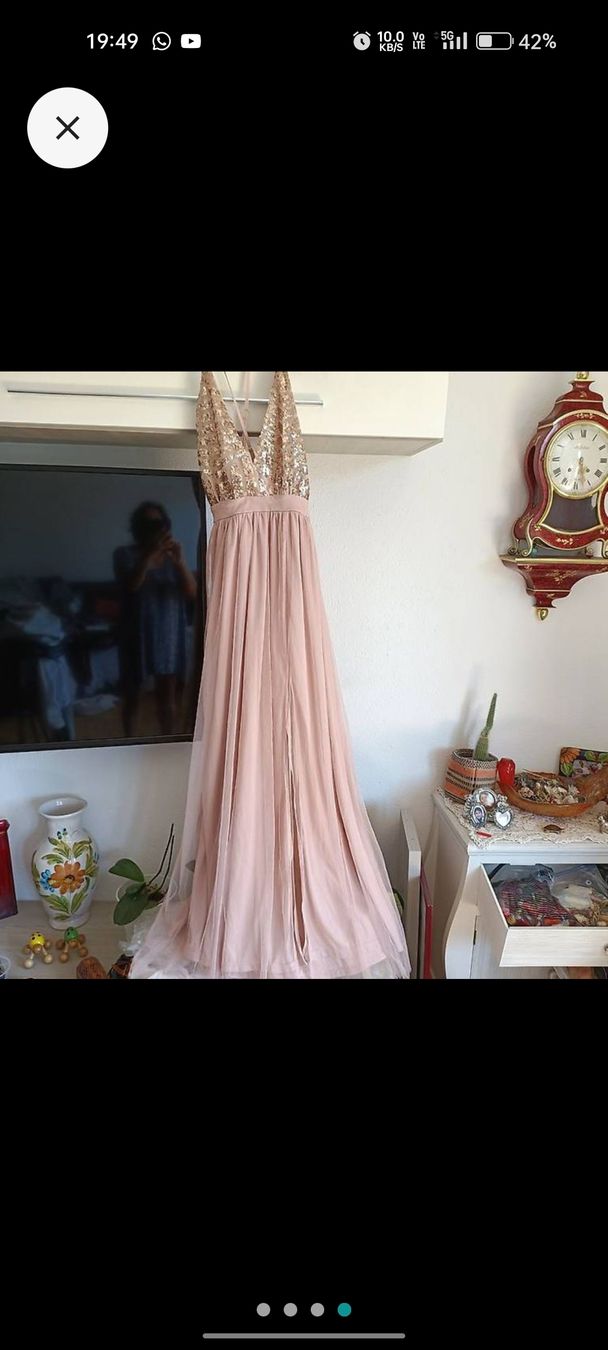 Vestiti & Gonne: Abito da sera rosa con paillettes taglia S – Usato da Lugano venduto da ycd_rv8h 1