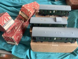3x Märklin Personenwagen grün Nr. 3291/3294 Konvolut
