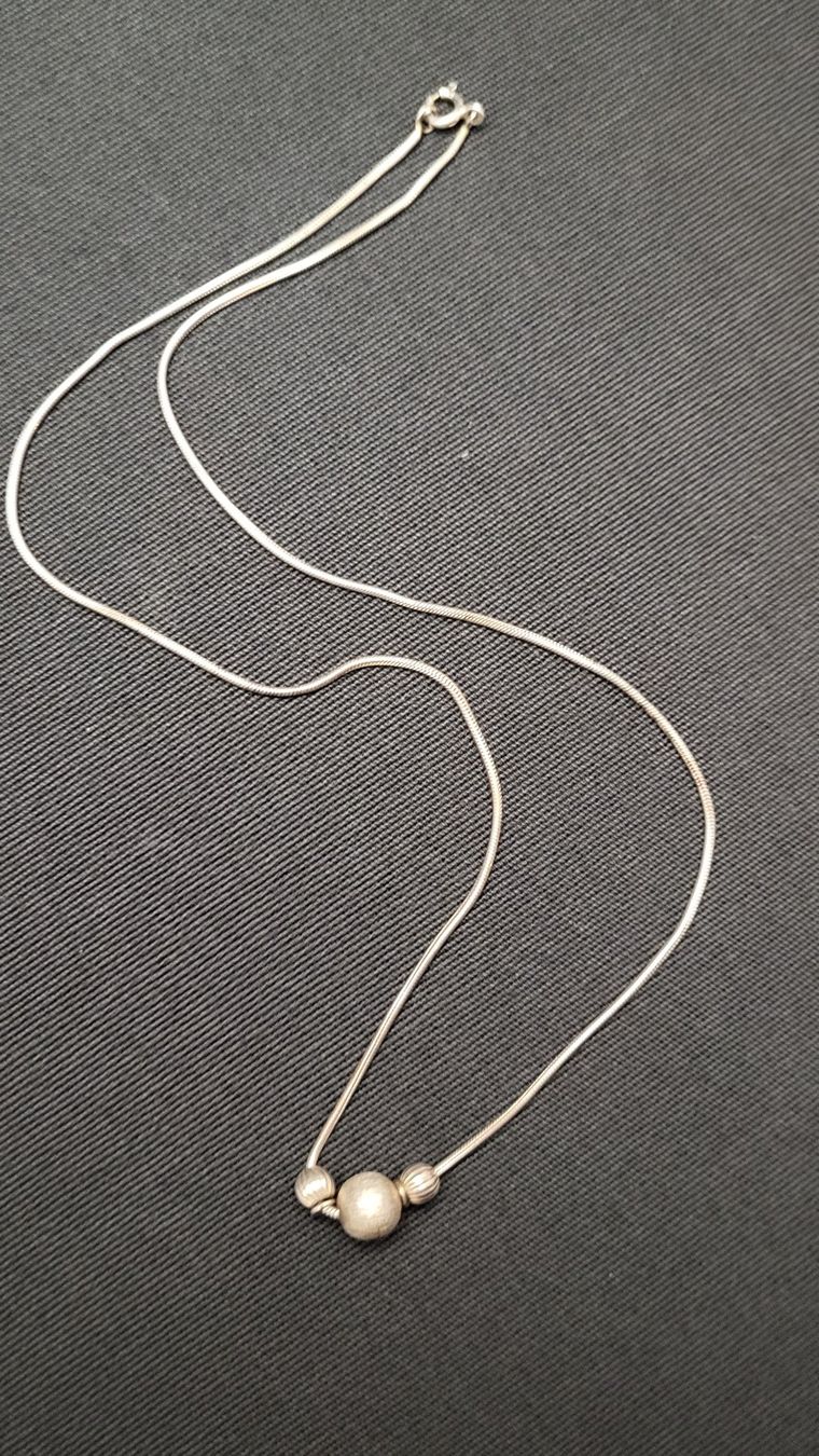 Catenine: Silber-Collier mit Kügeli – Usato da Basel venduto da spinne02 3