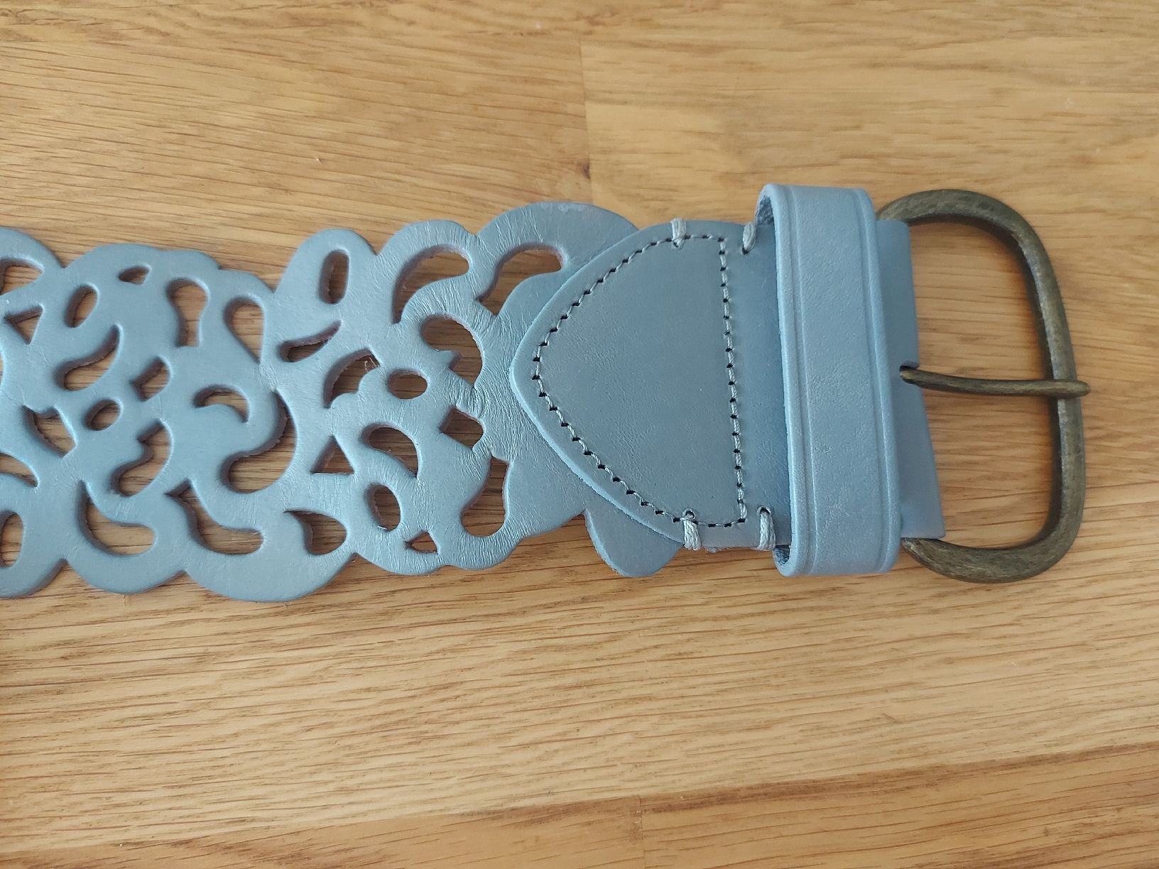 Benetton Gürtel: Ledergürtel, grau, ca. 80 cm – Gebraucht aus Oberengstringen von PaolaDe 2