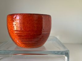Kacheli, Bowl, Schale rot glasiert handgemacht
