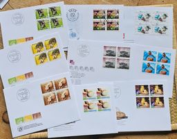 9 FDC en blocs de 4, 2005
