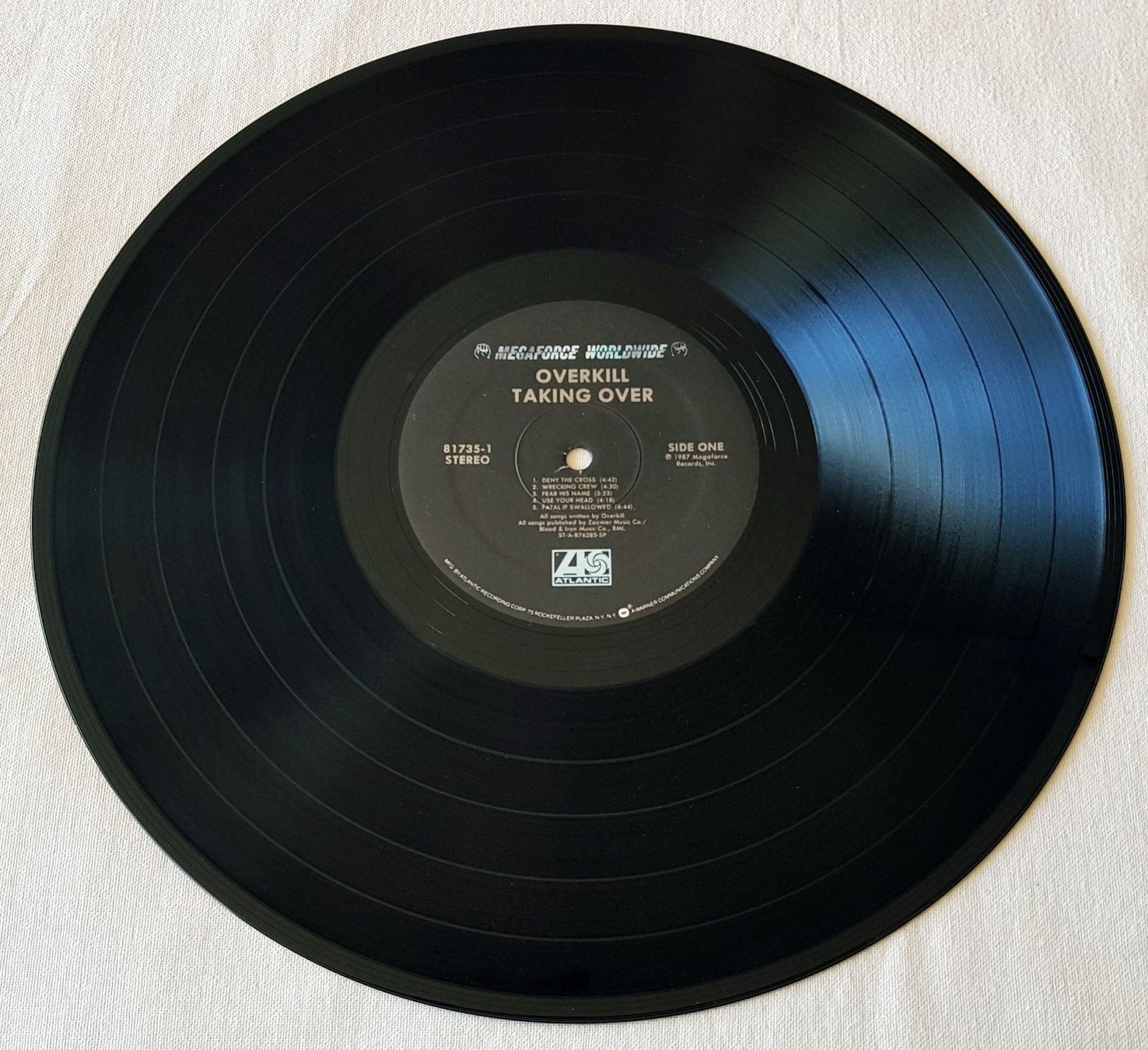 Dischi in vinile: Overkill – Taking Over - LP - 1987 - Rare US First Press – Usato da Uster venduto da Zardodel 2