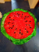 Neuwertige Badeinsel Melone aufblasbar