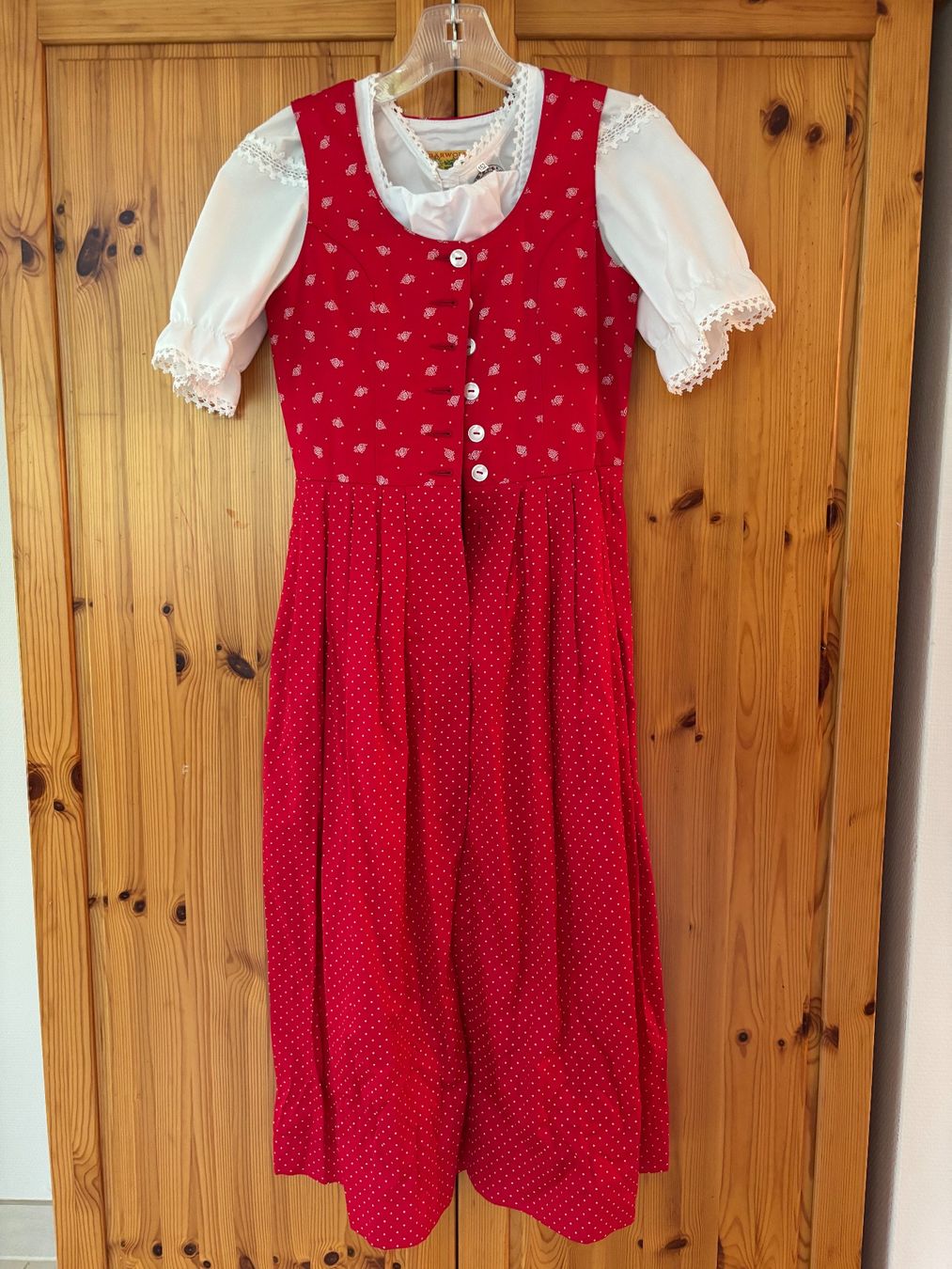Vestiti & Gonne: Rotes Mädchen-Dirndl mit Tasche, Gr 158 – Usato da Genève venduto da god_nr55 1