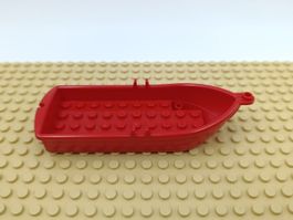 Vintage Lego System Piraten Boot rot