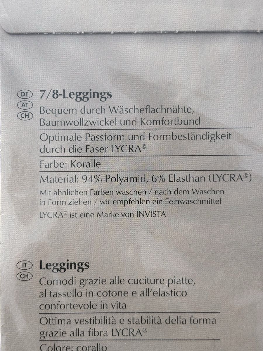 Leggings: 7/8 Leggins neu  – Neu und originalverpackt aus Kesswil von Branca-01 3
