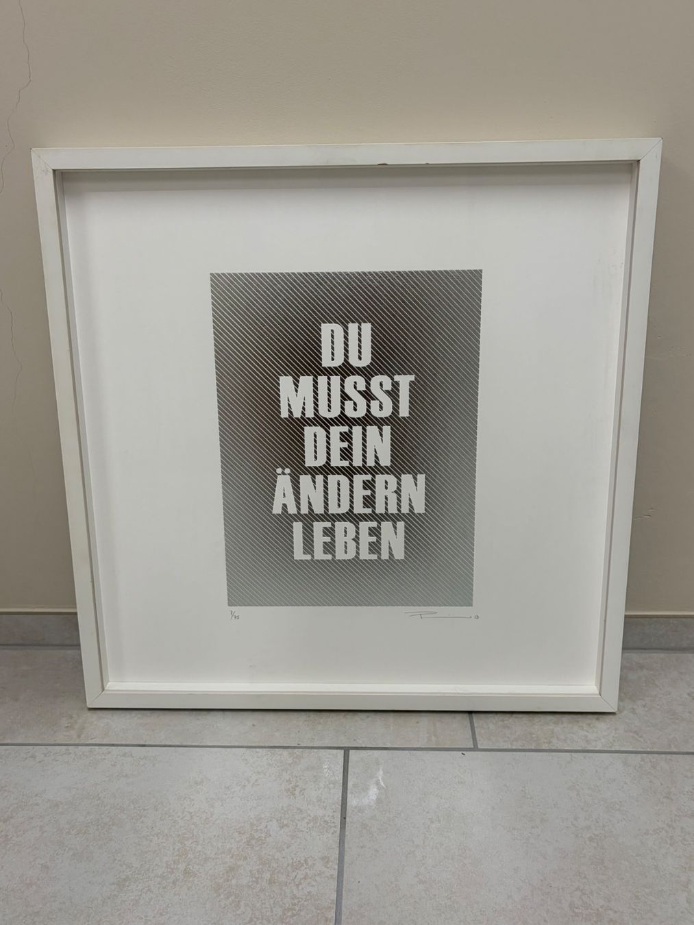 Poster & Bilder: Bild "Du musst dein Ändern leben" – Gebraucht aus Schlossrued von Meier-Al