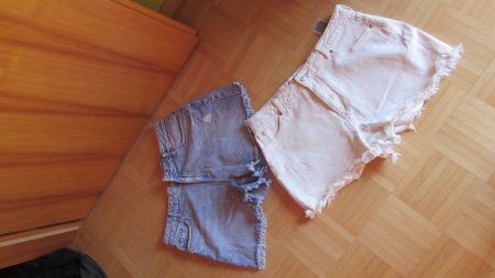 2 shorts en jeans 44
