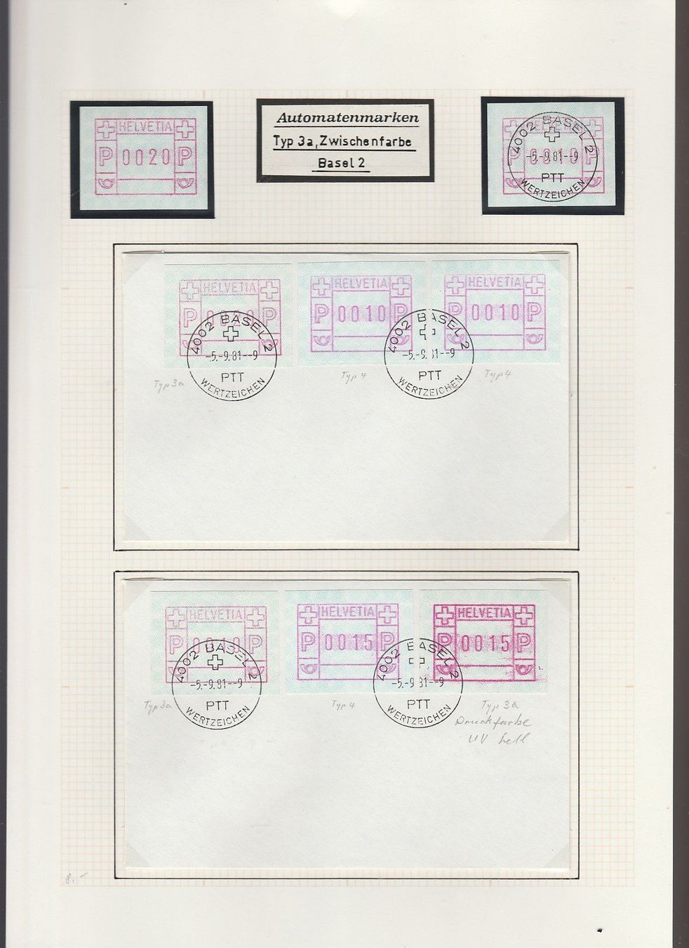 Tous les timbres: Nr. 3 mit Zwischenfarbe – D'occasion à Oberglatt ZH par Wiedmi6