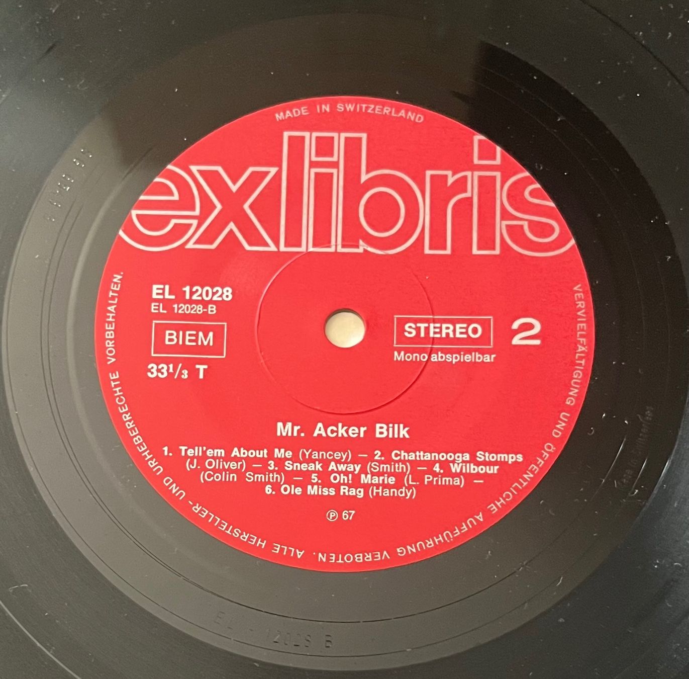Dischi in vinile: Mr. Acker Bilk Ex Libris EL 12028 – Usato da Winkel venduto da hei_gxk6 3