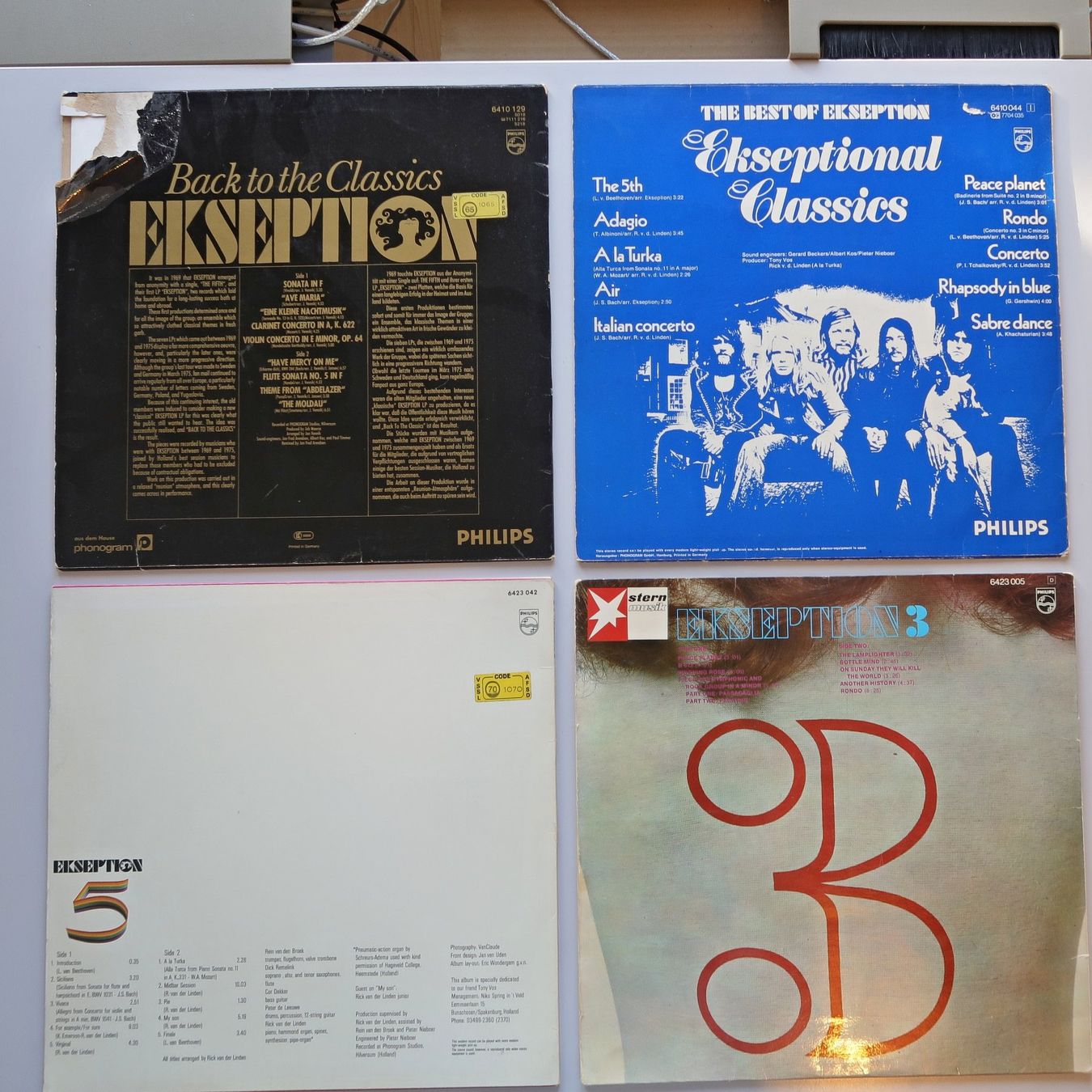 Dischi in vinile: 4 LPs Ekseption – Usato da Hombrechtikon venduto da Bluecoral 2