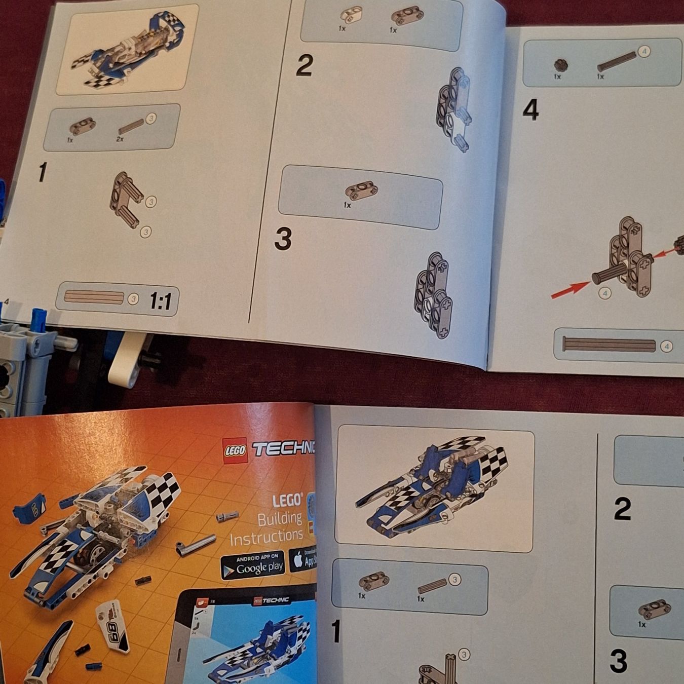 Lego Jouets: Lego Technic 42045 Hydroplane, mit Anleitung – D'occasion à Hettenschwil par Schneuggi2 8