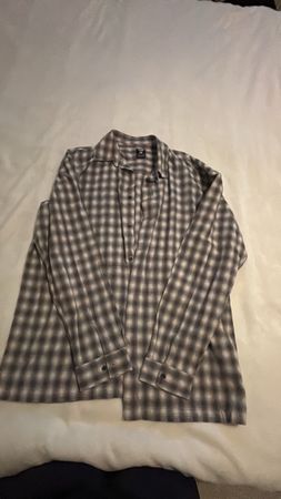 FSBN Hemd kariert Oversized Fit grau Grösse L