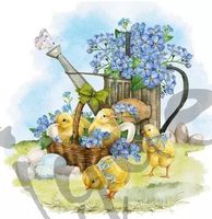 Serviette forget me not (1604) 2Stk.