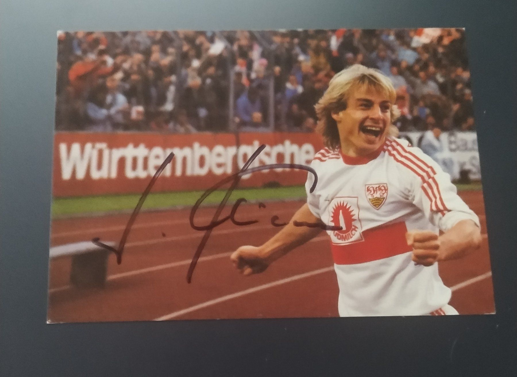 Autogramme: Jürgen Klinsmann- Stuttgart-Karte- original signiert – Gebraucht aus Biel/Bienne von Ruediw