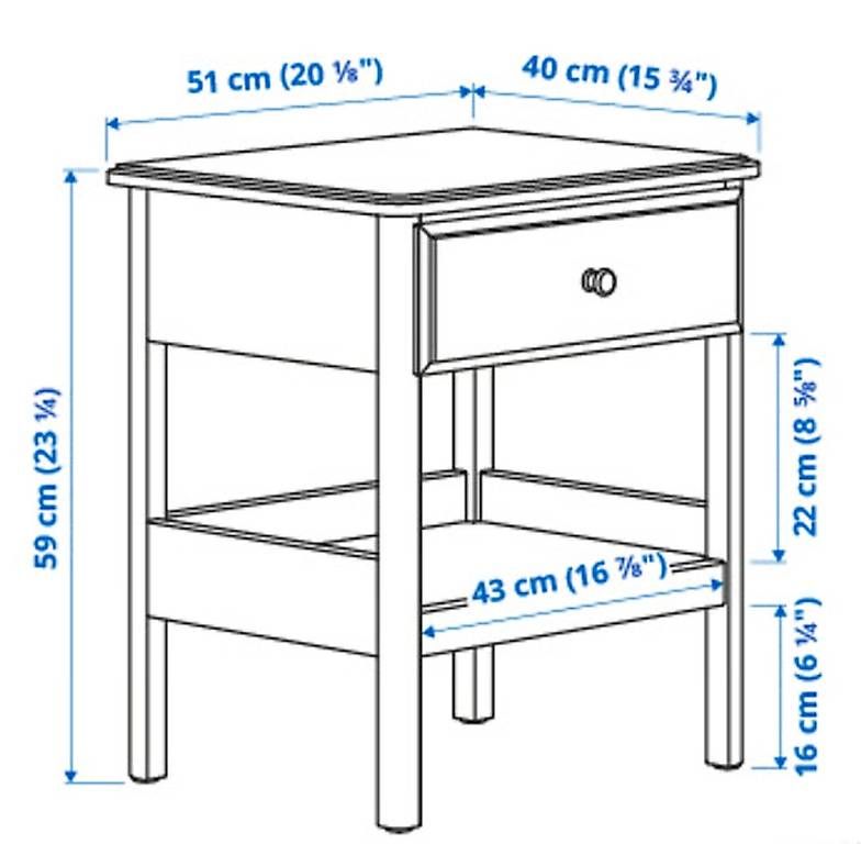 Nachttische: IKEA TYSSEDAL Ablagetisch weiss – Gebraucht aus Winterthur von cni_2m88 3