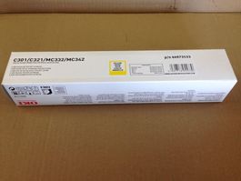 Original Oki C301, C321, MC332, MC342 yellow Toner, 44973533